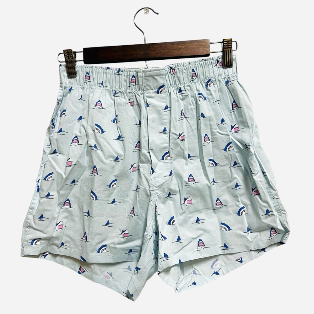 J.Crew Woven boxers Print Shorts in light blue size s